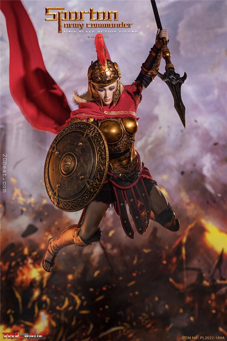 Scale Tbleague Phicen Pl A Spartan Army Commander Golden