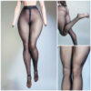 1/6 Female Soldier Ultra Sheer Glossy Black Silk Stockings – High Elasticity, No Staining