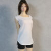 1/6 Scale DMTOYS DF079 Female Soldier Outfit - Ice Silk Plus Size Casual T-Shirt