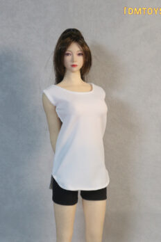 1/6 Scale DMTOYS DF079 Female Soldier Outfit - Ice Silk Plus Size Casual T-Shirt