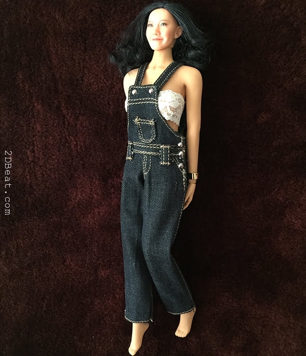 1/6 Scale Woman Clothing Model Rompers Jeans F/12" Female Body