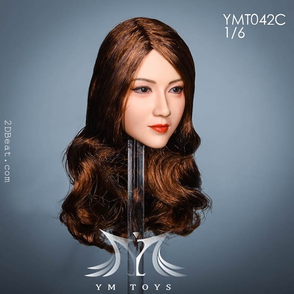 1/6 YMtoys Female Beauty Long Hair Suntan Head Fang B Ver For TBLeague Phicen 