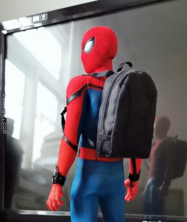 1:6 Scale Male Backpack Handbag Zipper Opening for 12'' Sideshow Figure