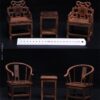 1/6 Scale Wooden Tables & Chairs Chinese Style Accessories Scene