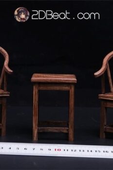 1/6 Scale Wooden Tables & Chairs Chinese Style Accessories Scene