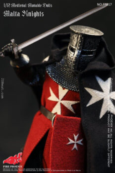 1/12 scale Fire Phoenix FP017 Medieval Malta Knights Action Figure
