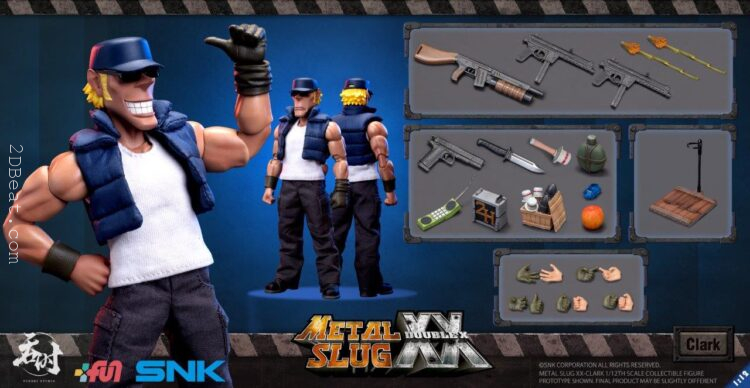 Mô hình Rambo Lùn tỷ lệ 1/12 - Tunshi Studio - SNK Metal Slug XX Clark Still Action Figure