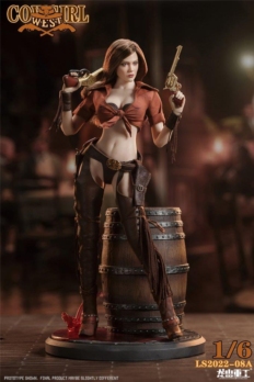 1/6 Scale Long Shan Jin Shu LS-2022-08A Western Cowgirl Bounty Hunter action figure