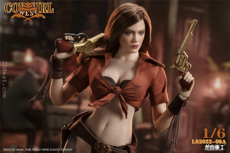 1/6 Scale Long Shan Jin Shu LS-2022-08A Western Cowgirl Bounty Hunter action figure