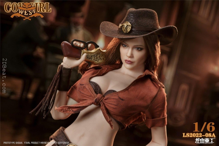 1/6 Scale Long Shan Jin Shu LS-2022-08A Western Cowgirl Bounty Hunter action figure