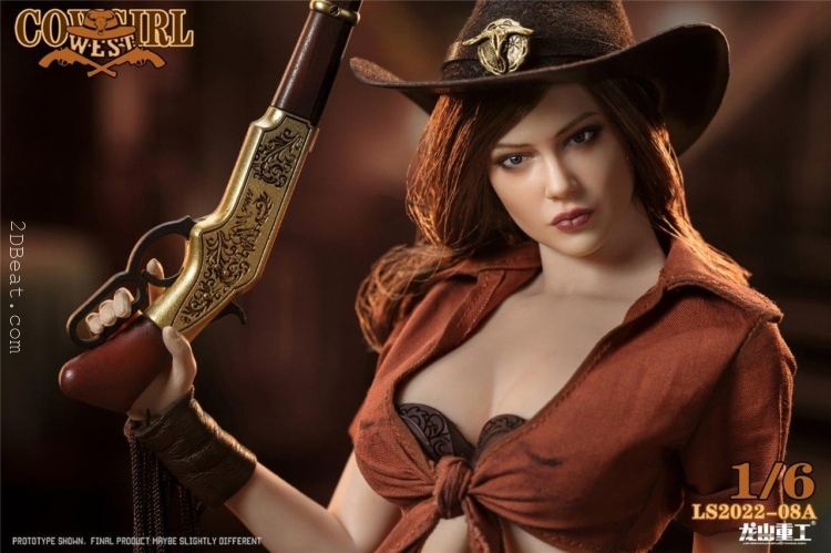 1/6 Scale Long Shan Jin Shu LS-2022-08A Western Cowgirl Bounty Hunter action figure