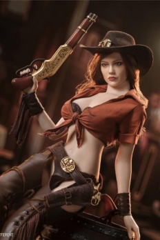 1/6 Scale Long Shan Jin Shu LS-2022-08A Western Cowgirl Bounty Hunter action figure