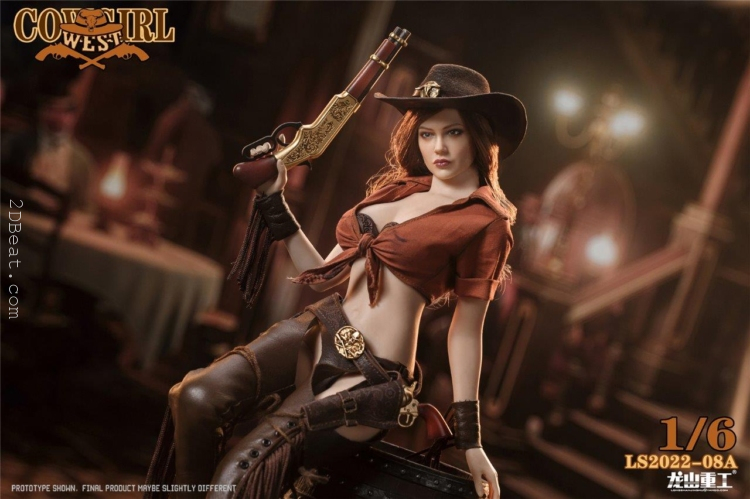 1/6 Scale Long Shan Jin Shu LS-2022-08A Western Cowgirl Bounty Hunter action figure