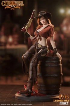 1/6 Scale Long Shan Jin Shu LS-2022-08A Western Cowgirl Bounty Hunter action figure