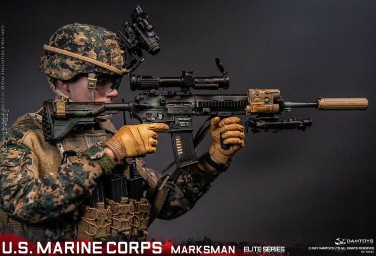 DAM Toys DAM-78102 U.S. U.S. Marine Corps Marksman 1/6 Action Figure