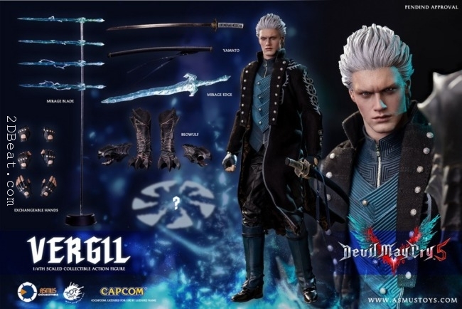 White 1/12 scale Devil May Cry Vergil Chair Model For 6 Action Figure