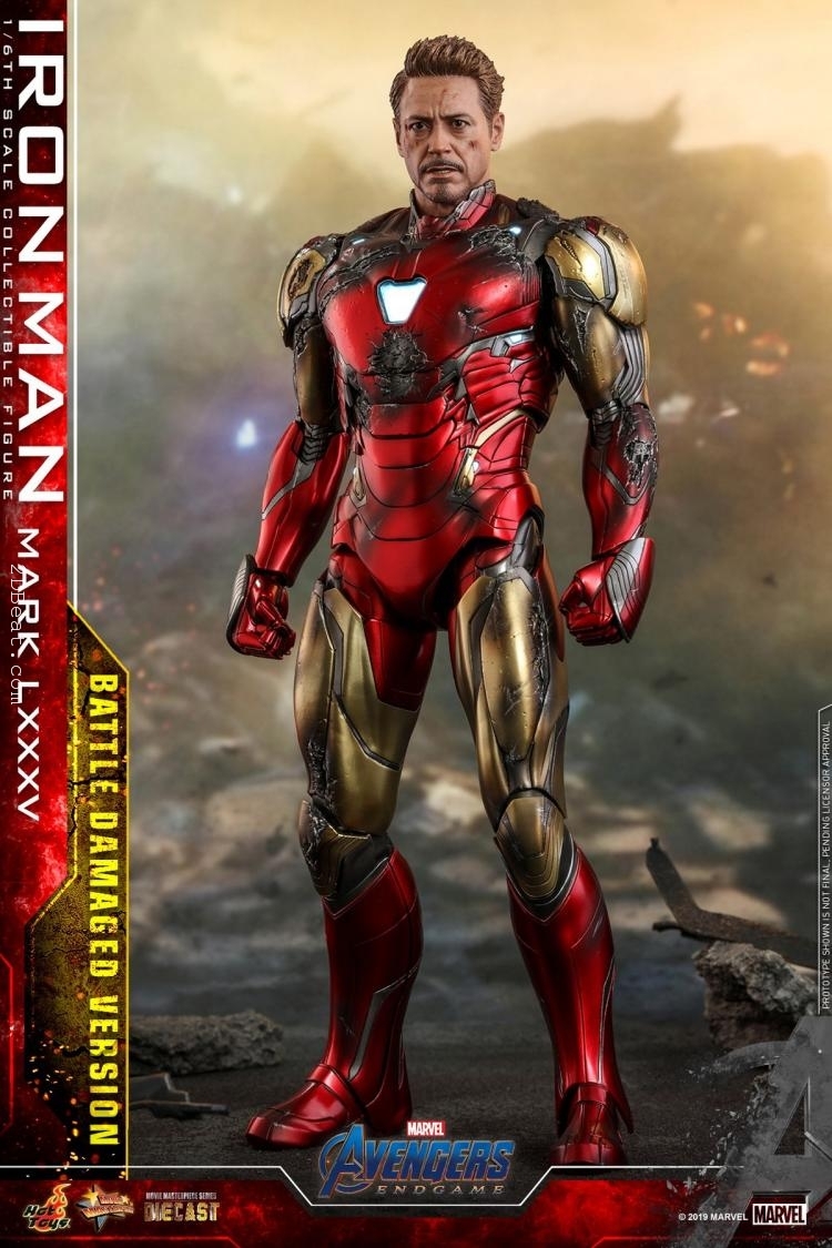 Hot Toys MMS543D33 Iron Man Mark 85 (Battle Damaged Version) Avengers:  Endgame – 2DBeat Hobby Store