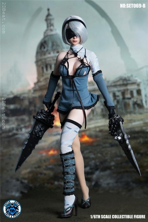 [In-Stock] 1/6 Scale Super Duck SET069A NieR Kaine for TBLeague S42A Body