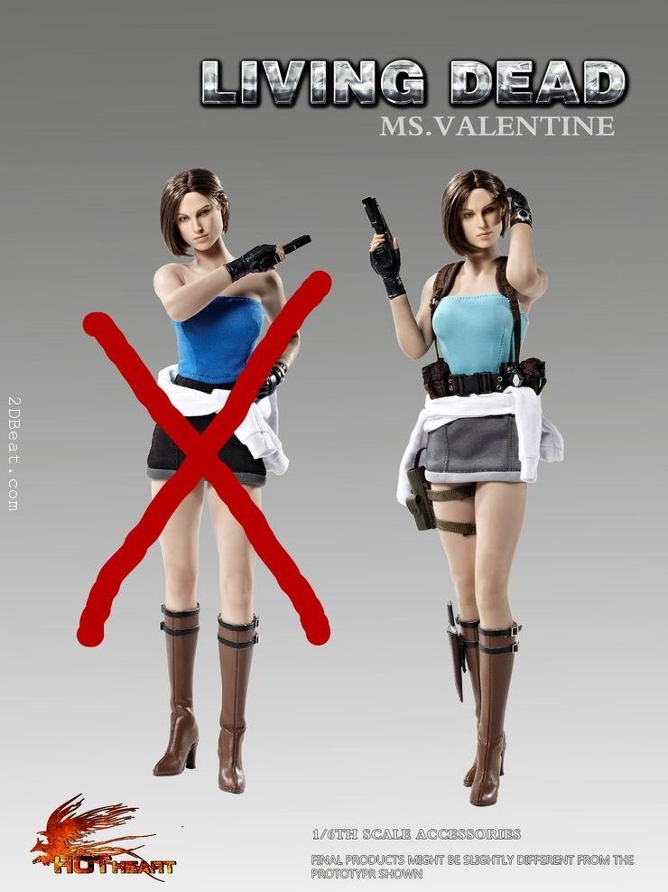 MMTOYS Jill valentine Resident Evil 1/6 Action Figure Collection With Body