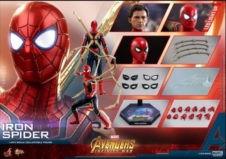 1/6 Scale Hot Toys MMS482 Iron Spider - Avengers: Infinity War Action Figure