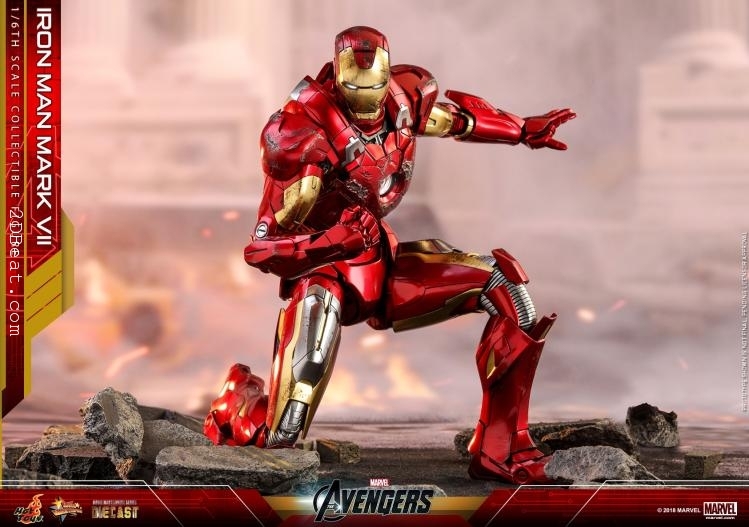 Hot Toys Iron Man Mark VII The Avengers Chính Hãng Tỉ Lệ 1:6