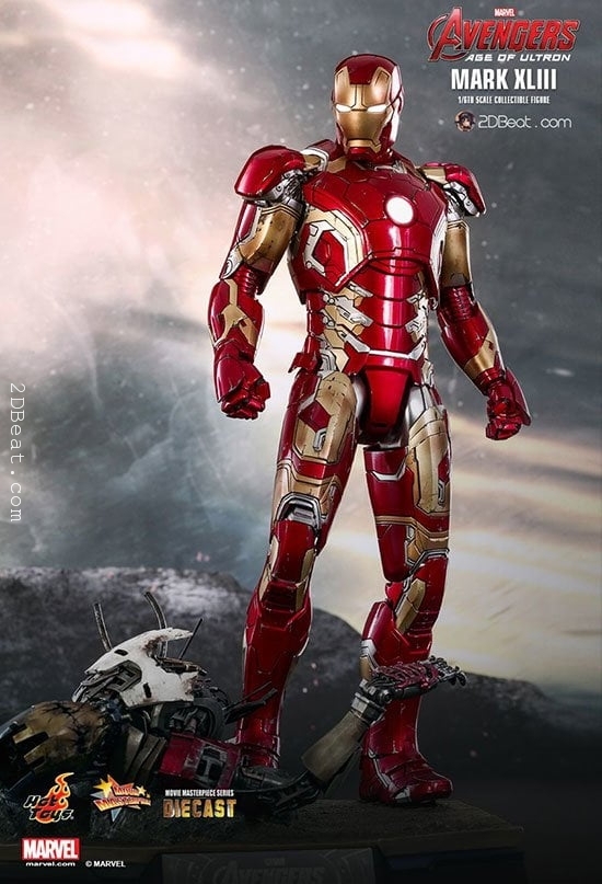 Marvel Age of Ultron Avengers Iron Man MK43  9" Loose Action Figure 