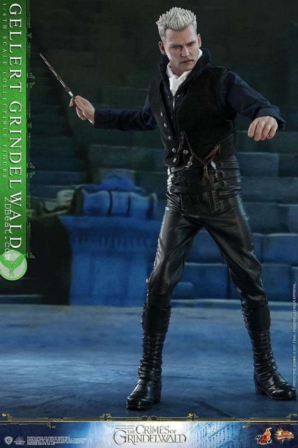 Hot Toys Fantastic Beasts Gellert Grindelwald Tall Black Boots loose 1/6th scale 