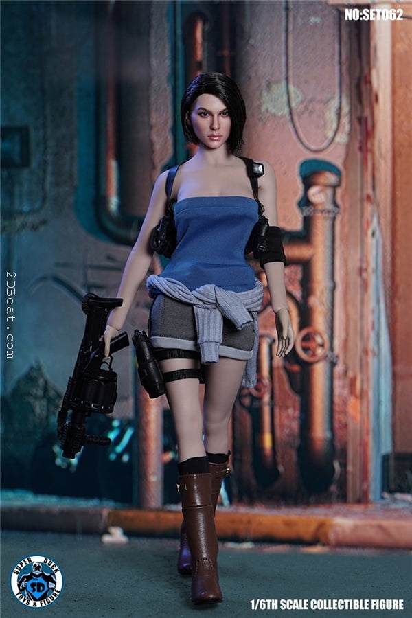 SUPER DUCK Jill valentine Resident Evil 1/6 Head & Accessories No