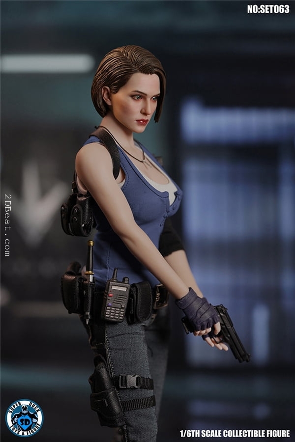 Kit Jill Valentine Resident Evil 3 1/6 Compatível Hot Toys