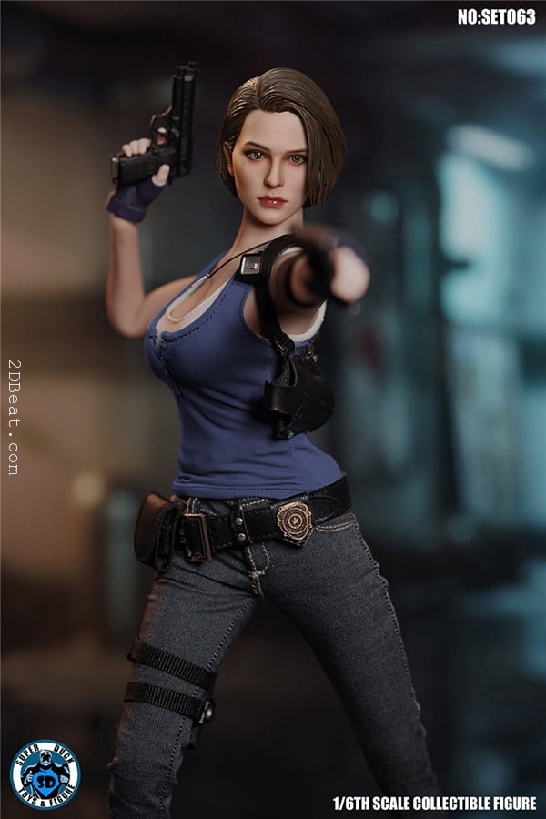 Kit Jill Valentine Resident Evil 3 1/6 Compatível Hot Toys