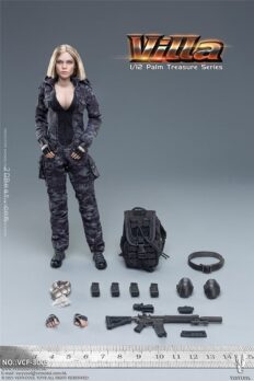 [In-Stock] VERYCOOL 1/12 VCF-3005 Palm Treasure Series - Black MC Camouflage Women Soldier - Villa