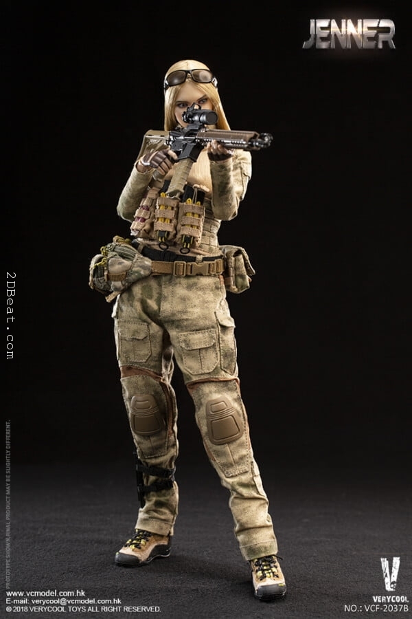 VERYCOOL 1:6 VCF-2037B A-TACS FG Double Women Soldier JENNER 