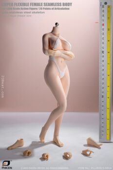 1:6 scale TBLeague Phicen S52A Large Breasts Seamless Pale Body With Metal Skeleton