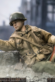 1/12 Scale CrazyFigure LW011 WWII U.S. Rangers On D-Day Captain