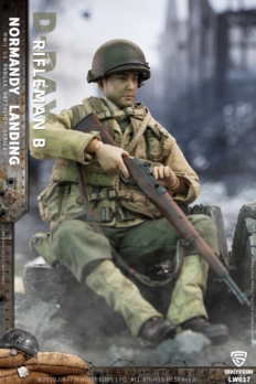 1/12 Scale CrazyFigure LW017 WWII U.S. Rangers On D-Day Rifleman B