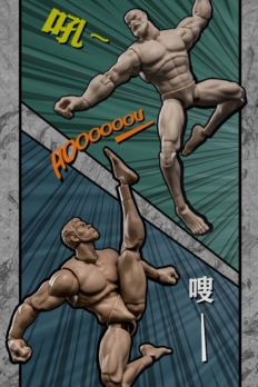 1/12 Scale Takethat X Crazy Figure CF-TC001C Comic Hero Black Action Figure Body