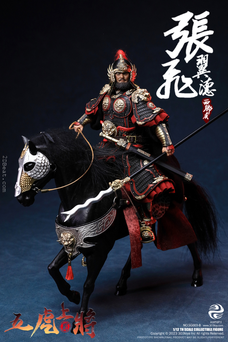 1/12 scale 303Toys 303SG003B Three Kingdoms ZHANG FEI YIDE DELUXE BATTLE FIELD VERSION