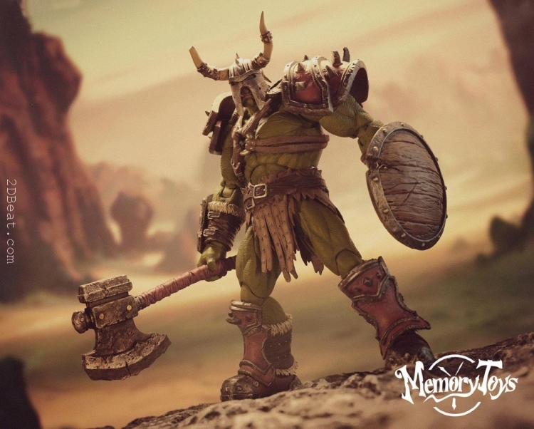 Memory toys Adventurer World Part 3 20.5CM Tall Orc Mercenary Captain Kargas