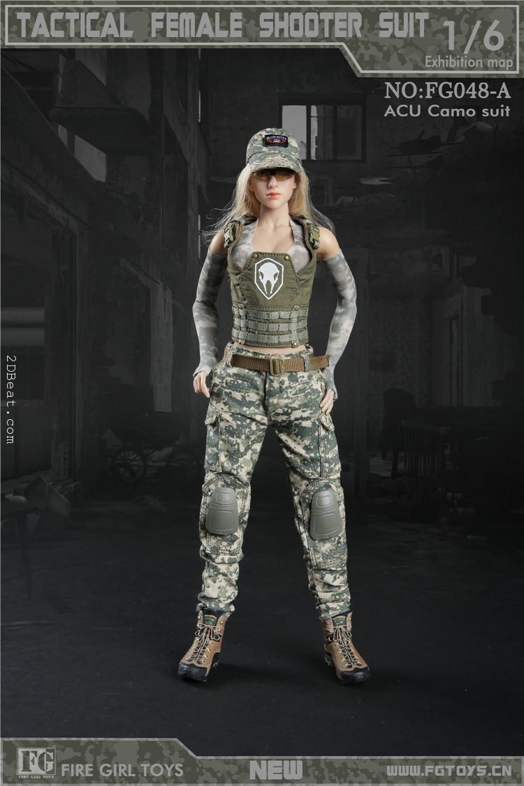 1/6 Fire Girl Toys FG010 Tactical Female Gunner Clothing Combat