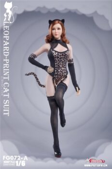 Fire Girl FG072 Leopard Pattern Conjoined Suit
