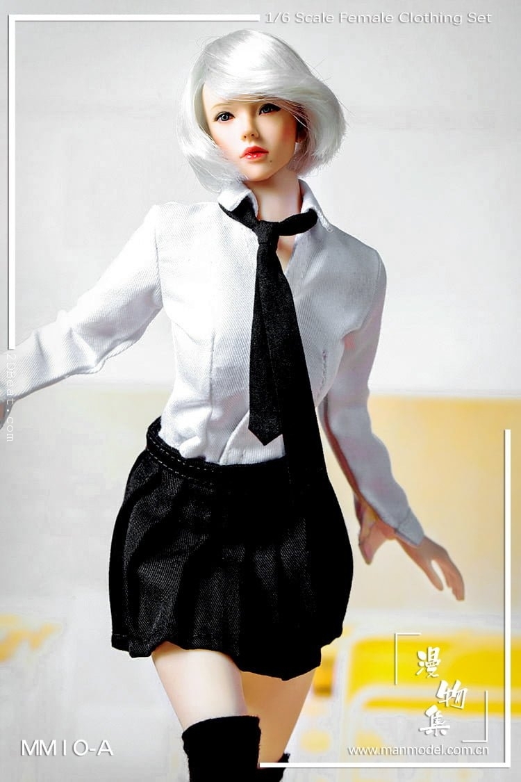 1/6 Scale Manmodel High School Girl Uniform Black Clothing Set * 2DBeat  Hobby Store