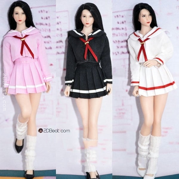 1/12 School Girl Uniform Dress Set For PHICEN Female Body