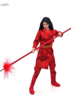 1/6 Scale Ancient Chinese Girl Red Dragon Clothing Set JPAA106