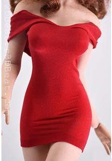 1/6 Female Strapless Tight Skirt Stretch Wrap Hip Skirt for Large Bust Body  * 2DBeat Hobby Store