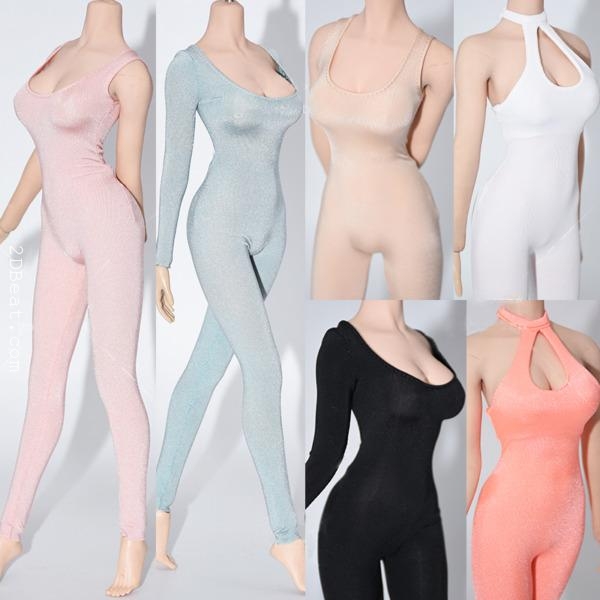 1:6 Scale Elastic Bodysuit Tights Clothes For 12 Female Body