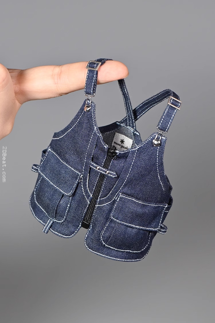 1:6 Scale Fashion Denim Vest Waistcoat Clothes Model Fit 12