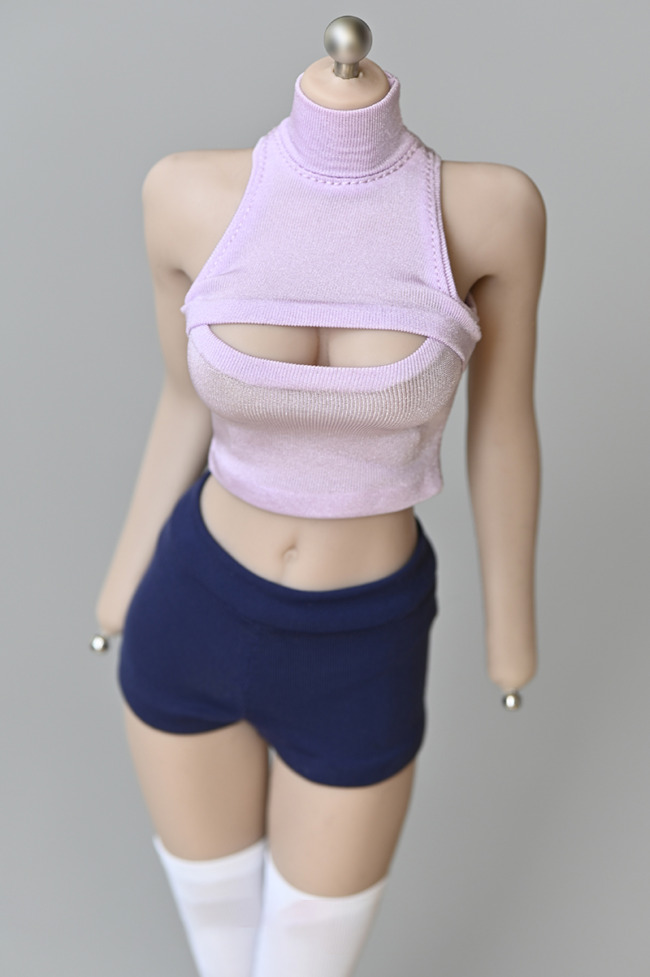 1/6 Scale Open Chest Slim Clothes fit 12 Female Doll, Action Figure *  2DBeat Hobby Store