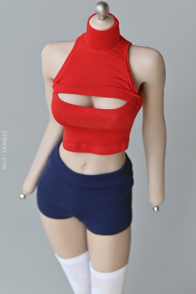 1/6 Scale Open Chest Slim Clothes fit 12 Female Doll, Action Figure