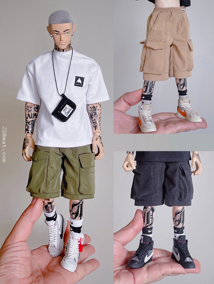 1:6 Scale Pocket Shorts Pants Clothing Fit 12 male action figure * 2DBeat  Hobby Store