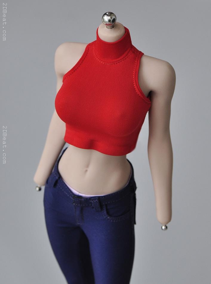 1/6 Scale-Feel Toys Action Figures Femme Commando-Camo Tank Top Shirt 